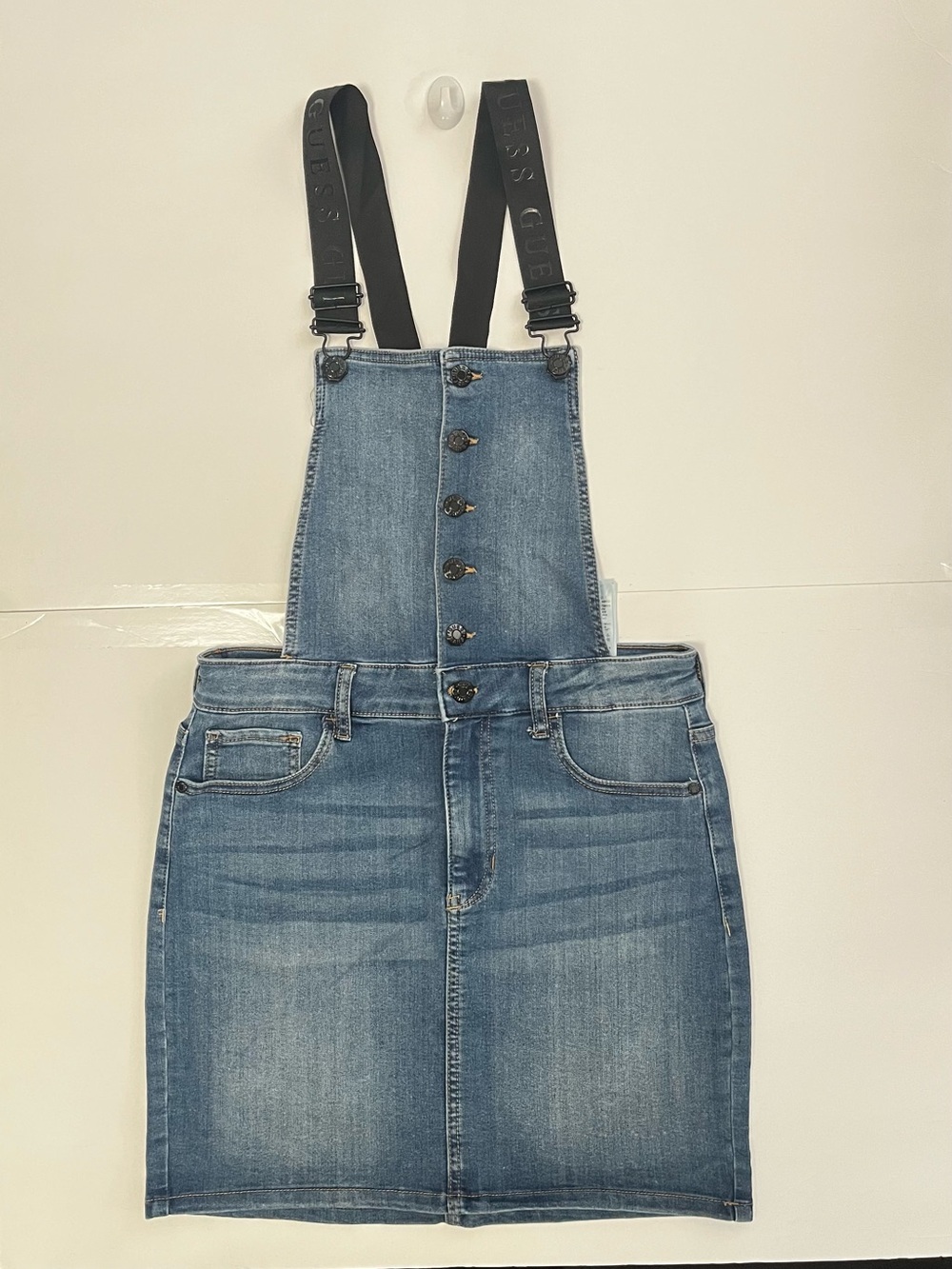 Guess Denim Overall Skirt Dress in Blue